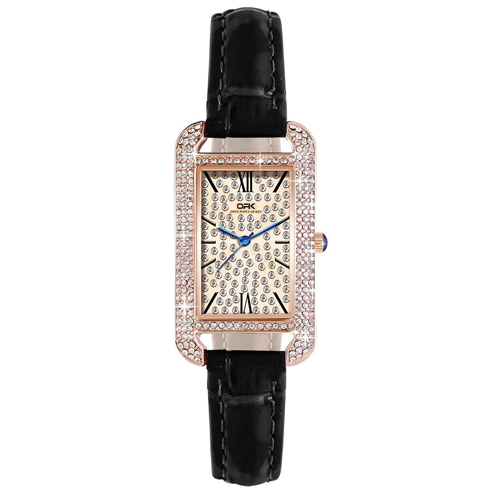 Women Quartz Watch Rectangle Case Diamond Inlay Dial Female Ladies Niche Luxury Brand Wristwatch for Dropship Dropshipping
Women Quartz Watch Rectangle Case Diamond Inlay Dial Female Ladies Niche Luxury Brand Wristwatch for Dropship Dropshipping