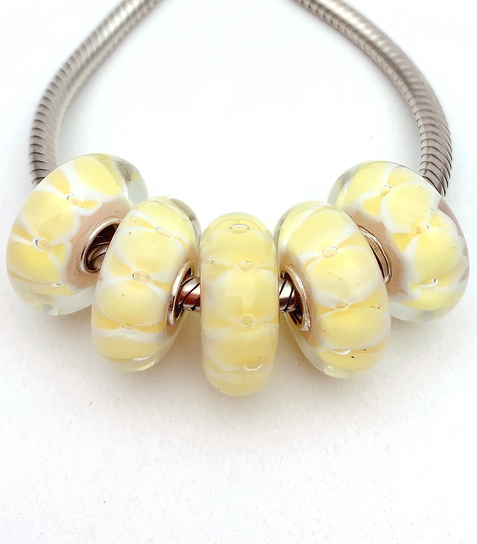XHYG293 5X 100% Authenticity S925 Sterling Silver Beads Murano GlassBeads Fit European Charms Bracelet Diy Jewelry Lampwork
XHYG293 5X 100% Authenticity S925 Sterling Silver Beads Murano GlassBeads Fit European Charms Bracelet Diy Jewelry Lampwork