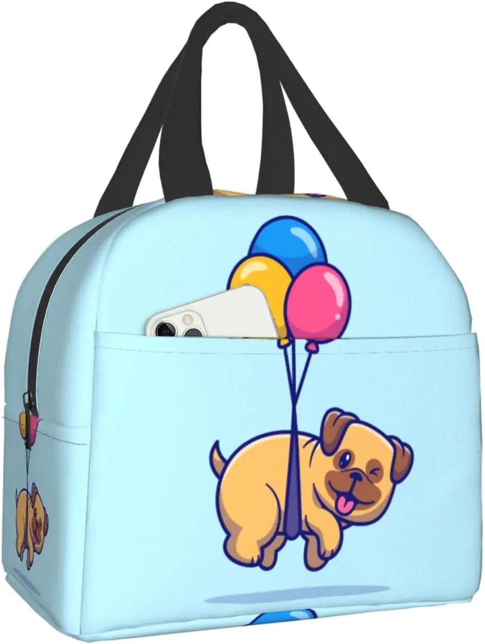 Сумка для ланча с изображением милой собаки мопса и воздушных шаров, изолированный Ланч-бокс с передним карманом в эстетическом стиле для д...
Сумка для ланча с изображением милой собаки мопса и воздушных шаров, изолированный Ланч-бокс с передним карманом в эстетическом стиле для д...