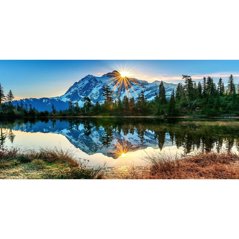 5D DIY Diamond Embroidery Mountain Cross Stitch Kit Diamond Painting Sunrise Landscape Mosaic Art Wall Decoration
5D DIY Diamond Embroidery Mountain Cross Stitch Kit Diamond Painting Sunrise Landscape Mosaic Art Wall Decoration
