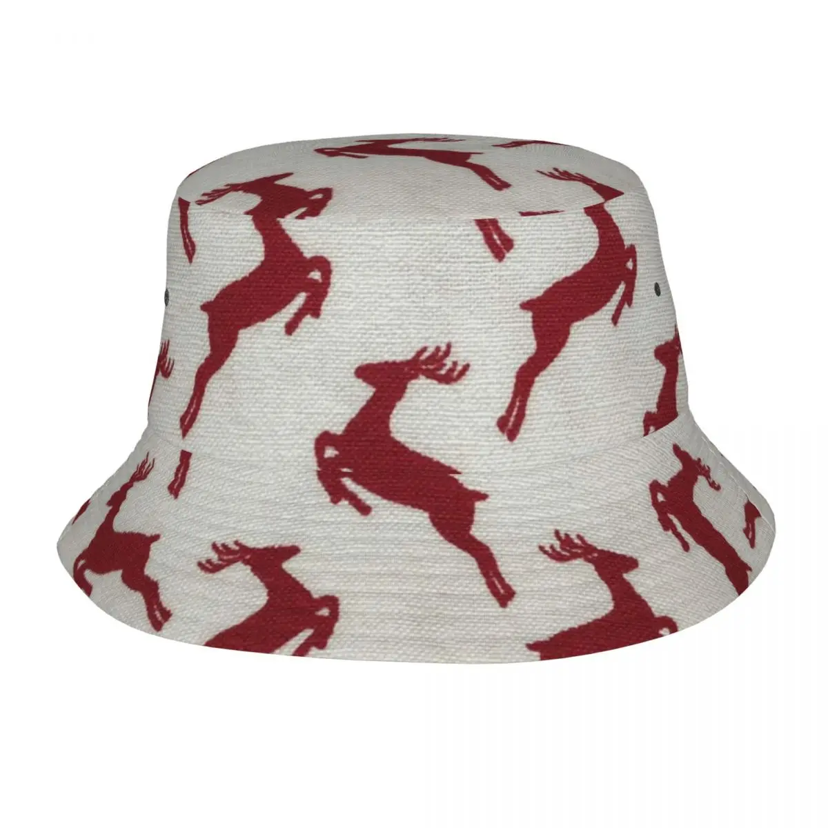 

Шапка рыбака с красным оленем для улицы на Рождество, Пляжные шапки, солнцезащитные шапки для мужчин и женщин, Панама, шапки, головные уборы для женщин