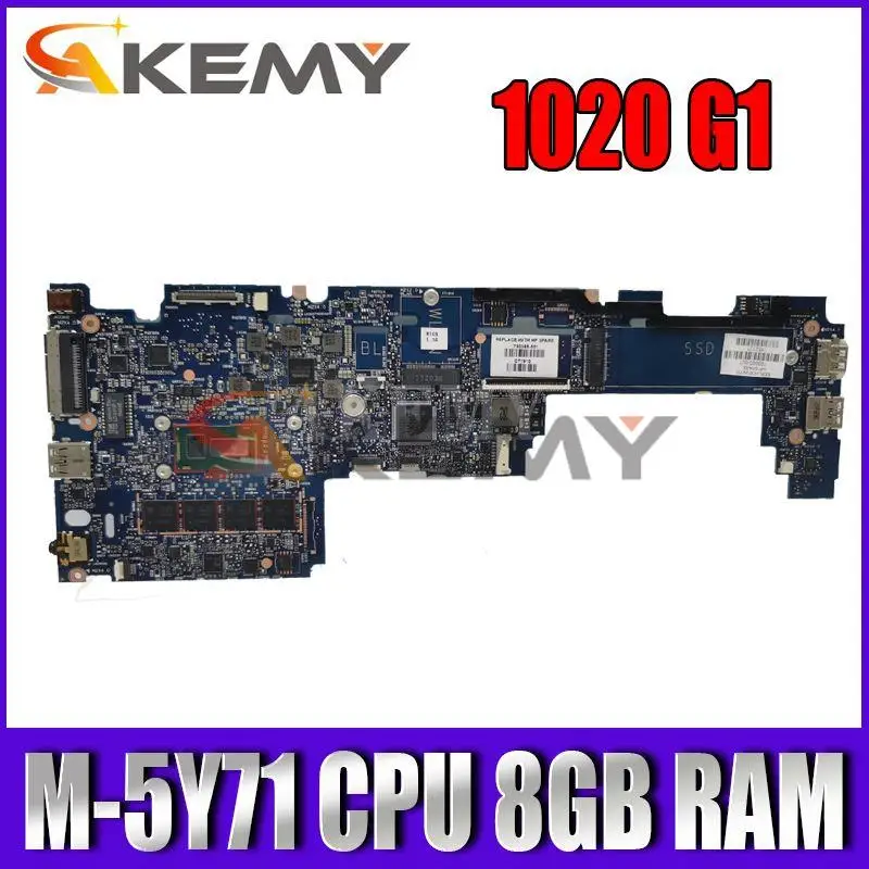 Akemy For HP EliteBook Folio 1020 G1 Motherboard M-5Y71 CPU 8GB RAM 790065-001 790065-001 790065-601
Akemy For HP EliteBook Folio 1020 G1 Motherboard M-5Y71 CPU 8GB RAM 790065-001 790065-001 790065-601