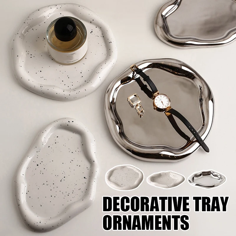 Irregular Shape Jewelry Plate Ceramics Mini Jewelry Storage Tray Necklace Ring Display/Fruit Dessert Decoration Tray New 2021
Irregular Shape Jewelry Plate Ceramics Mini Jewelry Storage Tray Necklace Ring Display/Fruit Dessert Decoration Tray New 2021