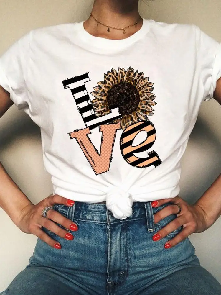 Graphic Tee Love Letter Flower Sweet Trend Fashion Short Sleeve Clothes Women Clothing Print Summer T Female Casual T-shirts
Graphic Tee Love Letter Flower Sweet Trend Fashion Short Sleeve Clothes Women Clothing Print Summer T Female Casual T-shirts