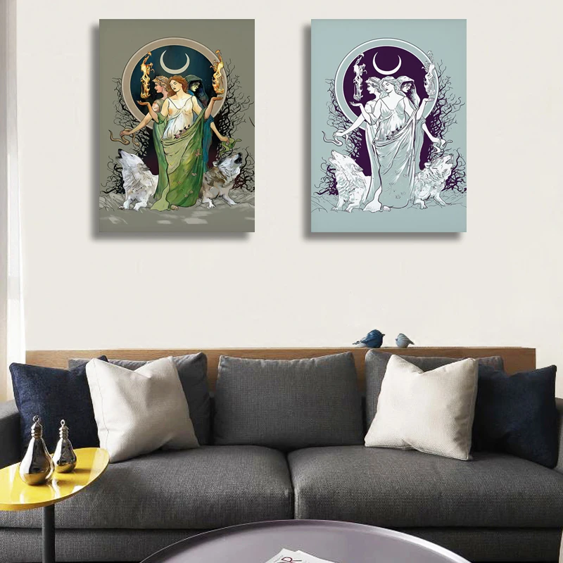 Moon Hecate Goddess Canvas Poster Mysterious Hecate Witchy Wall Art Print Pictures Modern Living Room Decor
Moon Hecate Goddess Canvas Poster Mysterious Hecate Witchy Wall Art Print Pictures Modern Living Room Decor