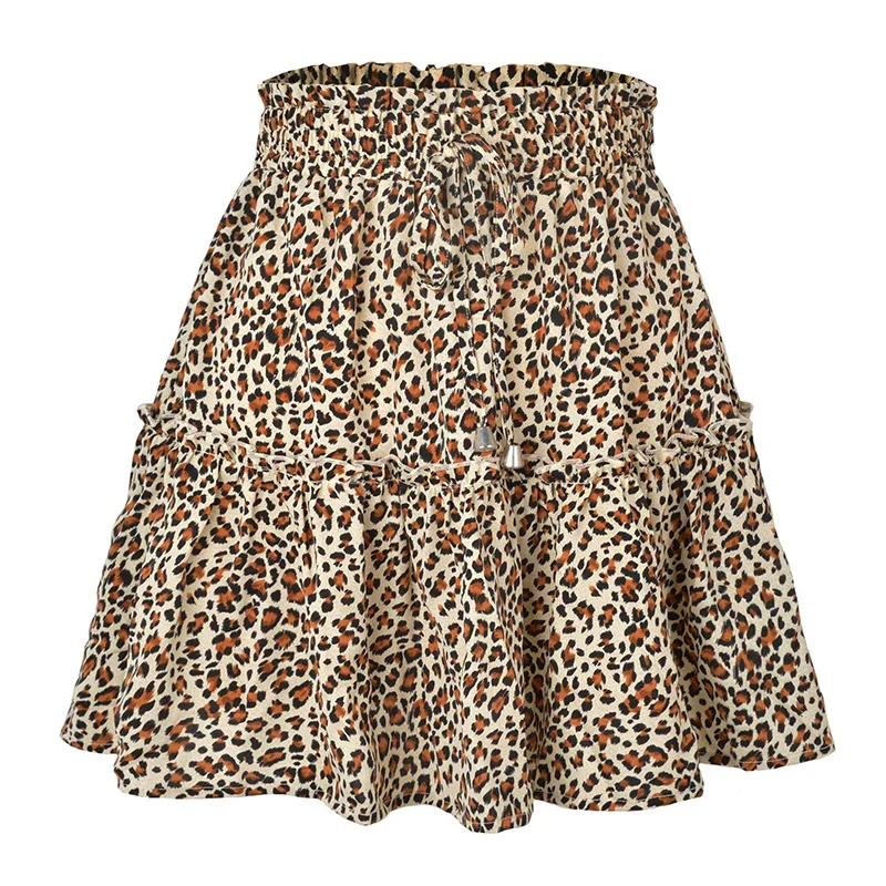 Ladies Leopard Print Skirts Beach Vintage Pink Skirts for Female Korean Ruffle Chic and Elegant Woman Skirt Short Satin Skort
Ladies Leopard Print Skirts Beach Vintage Pink Skirts for Female Korean Ruffle Chic and Elegant Woman Skirt Short Satin Skort