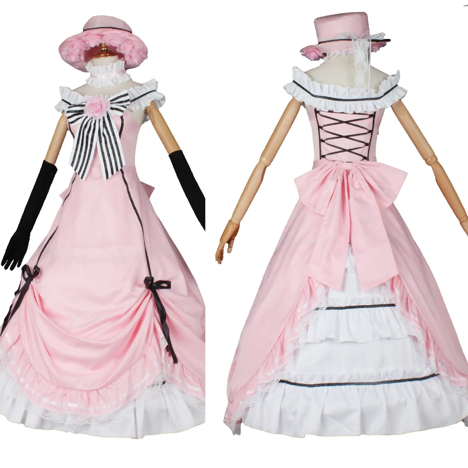 Black Butler Kuroshitsuji Ciel Phantomhive Women Party Dress Lolita Cosplay Costume Whole Set
Black Butler Kuroshitsuji Ciel Phantomhive Women Party Dress Lolita Cosplay Costume Whole Set