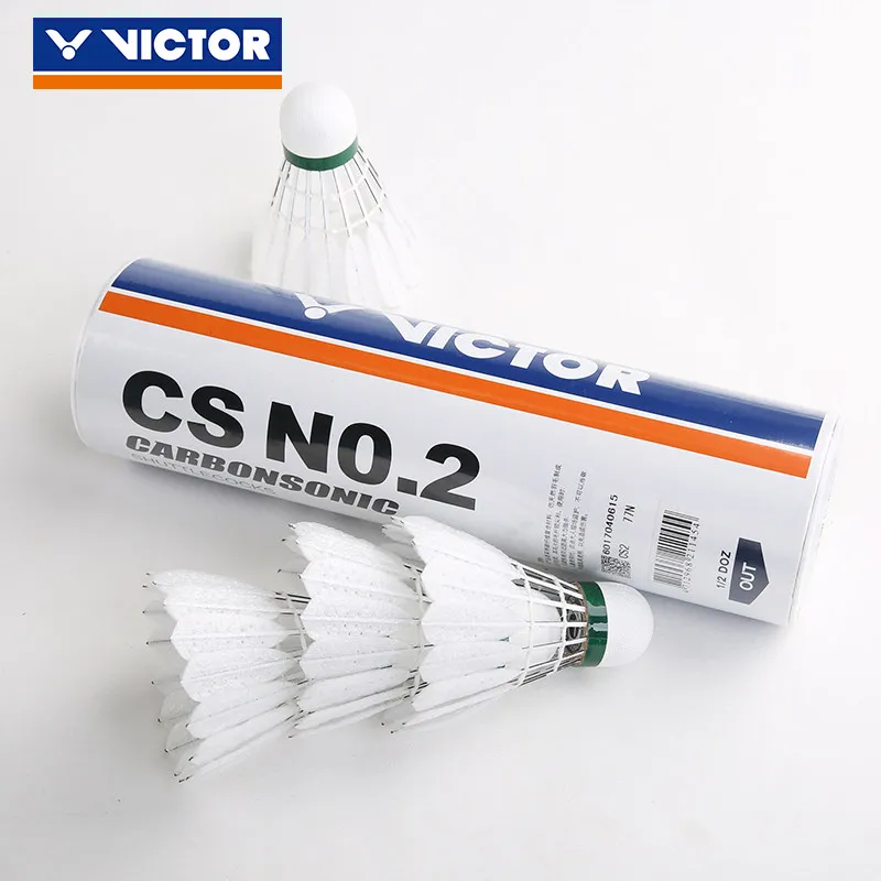 Мяч для бадминтона VICTOR CS1 CS2 Carbonsonic сделанный вручную углеродное волокно прочный и