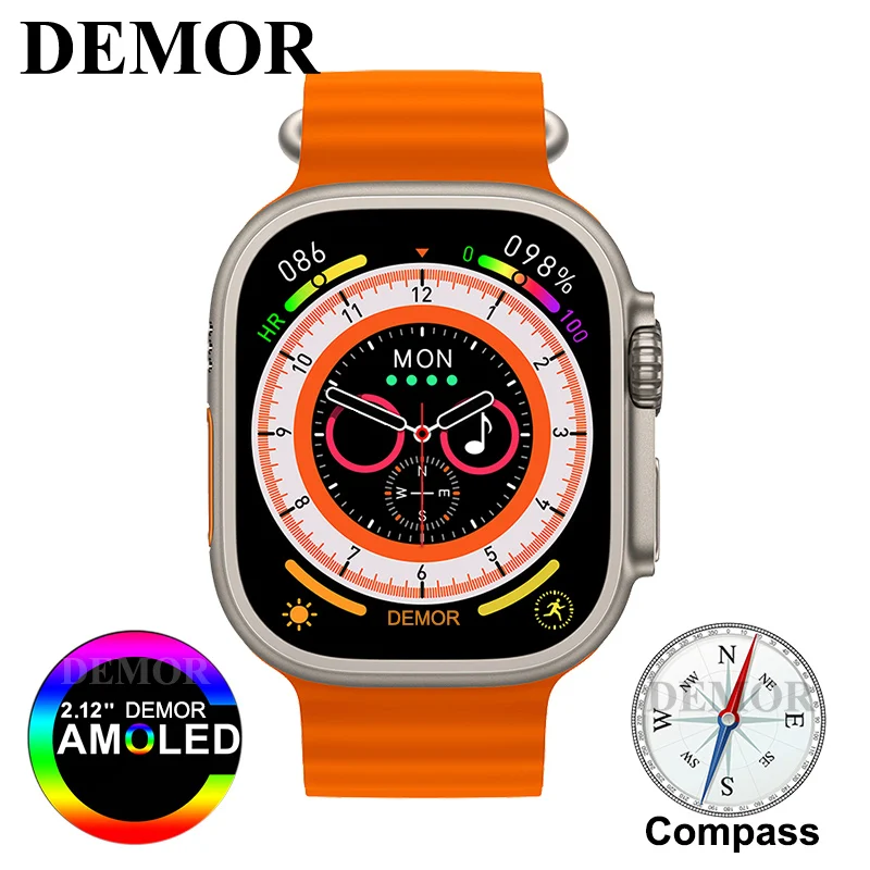 DEMOR HK8 Pro Max Ultra Smart Watch 49mm Series 8 Смарт-часы DEMOR HK8 Pro Max мужские с компасом, 49 мм, 8-дюймовым AMOLED экраном 2,12 дюйма
DEMOR HK8 Pro Max Ultra Smart Watch 49mm Series 8 Смарт-часы DEMOR HK8 Pro Max мужские с компасом, 49 мм, 8-дюймовым AMOLED экраном 2,12 дюйма