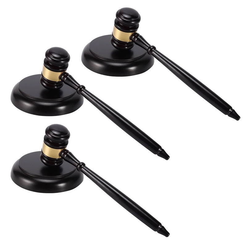 3X Wooden Judge's Gavel Auction Hammer With Sound Block For Attorney Judge Auction Handwork
3X Wooden Judge's Gavel Auction Hammer With Sound Block For Attorney Judge Auction Handwork