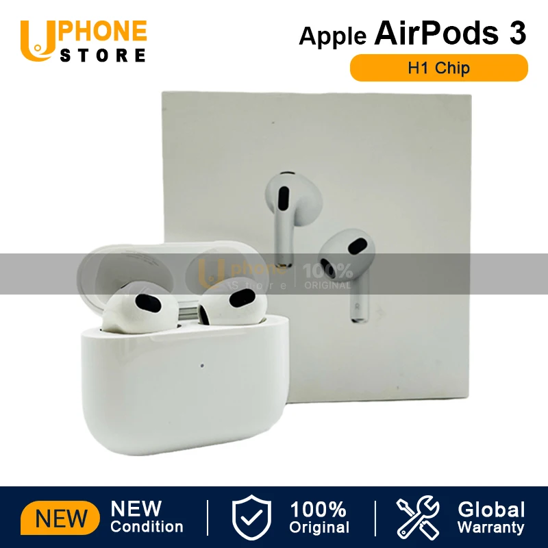 

Новое состояние Apple AirPods (3-е поколение) Беспроводные наушники с зарядкой от вспышки