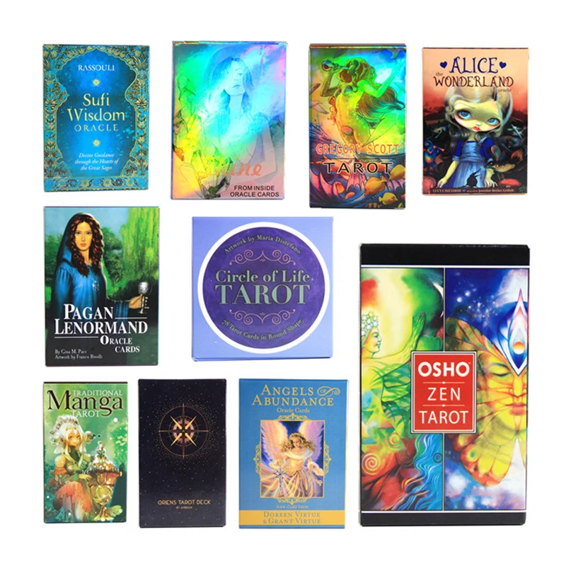 English Tarot Cards Manga tarot card Board Game Toys Oracle Card Party Divination Prophecy Card Board Checkerboard Toy
English Tarot Cards Manga tarot card Board Game Toys Oracle Card Party Divination Prophecy Card Board Checkerboard Toy