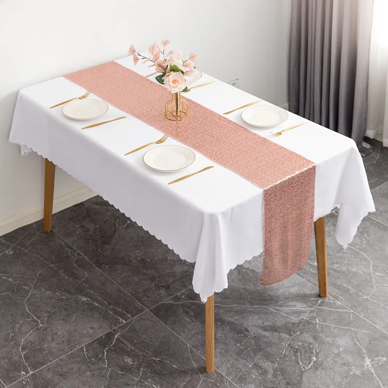 Nordic Rectangle Table Runner Polyester Sequin Tablecloth Hotel Wedding Table Cover Party Event Christmas Decoration Table Flag
Nordic Rectangle Table Runner Polyester Sequin Tablecloth Hotel Wedding Table Cover Party Event Christmas Decoration Table Flag