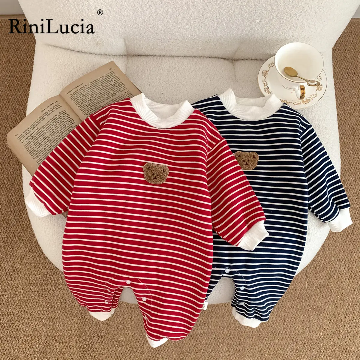 MILANCEL Baby Clothes Striped Cotton Newborn Boy Rompers Dinosaur Embroidery Toddler Jumpsuit
MILANCEL Baby Clothes Striped Cotton Newborn Boy Rompers Dinosaur Embroidery Toddler Jumpsuit