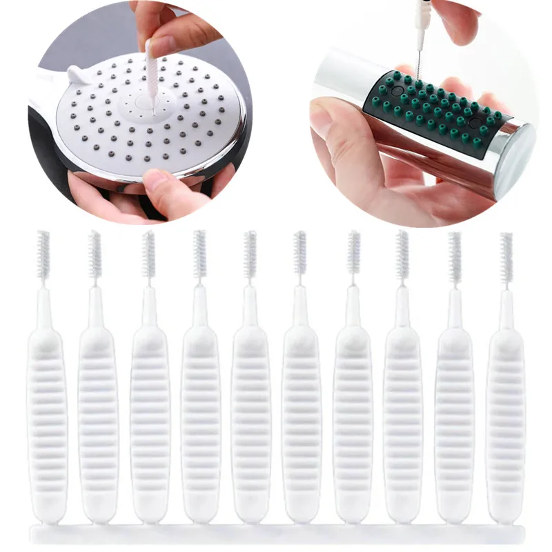 

10PCS/set Shower Head Small Cleaning Brush Bottle Teapot Nozzle Kettle Spout Pore Gap Brush Set For Household Cleaning Supplies