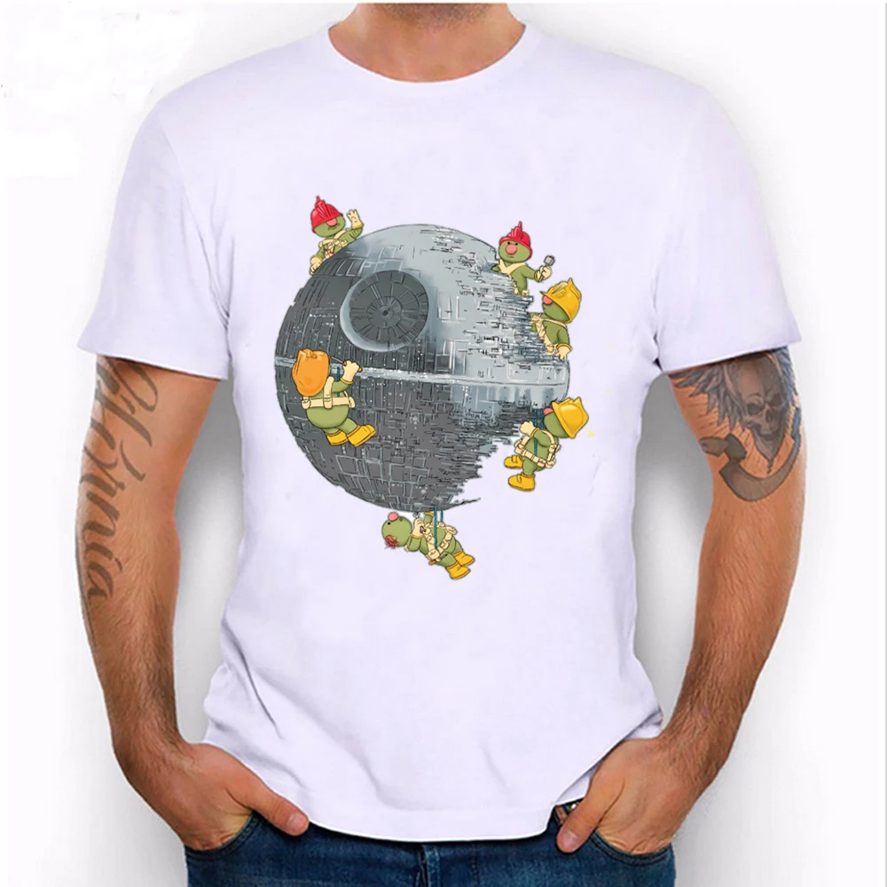 Funny Death Star T-Shirt Men's Short Sleeve Dooze The Force T-Shirt Fashion Man Casual Tops High Quality Cool Male Tees
Funny Death Star T-Shirt Men's Short Sleeve Dooze The Force T-Shirt Fashion Man Casual Tops High Quality Cool Male Tees