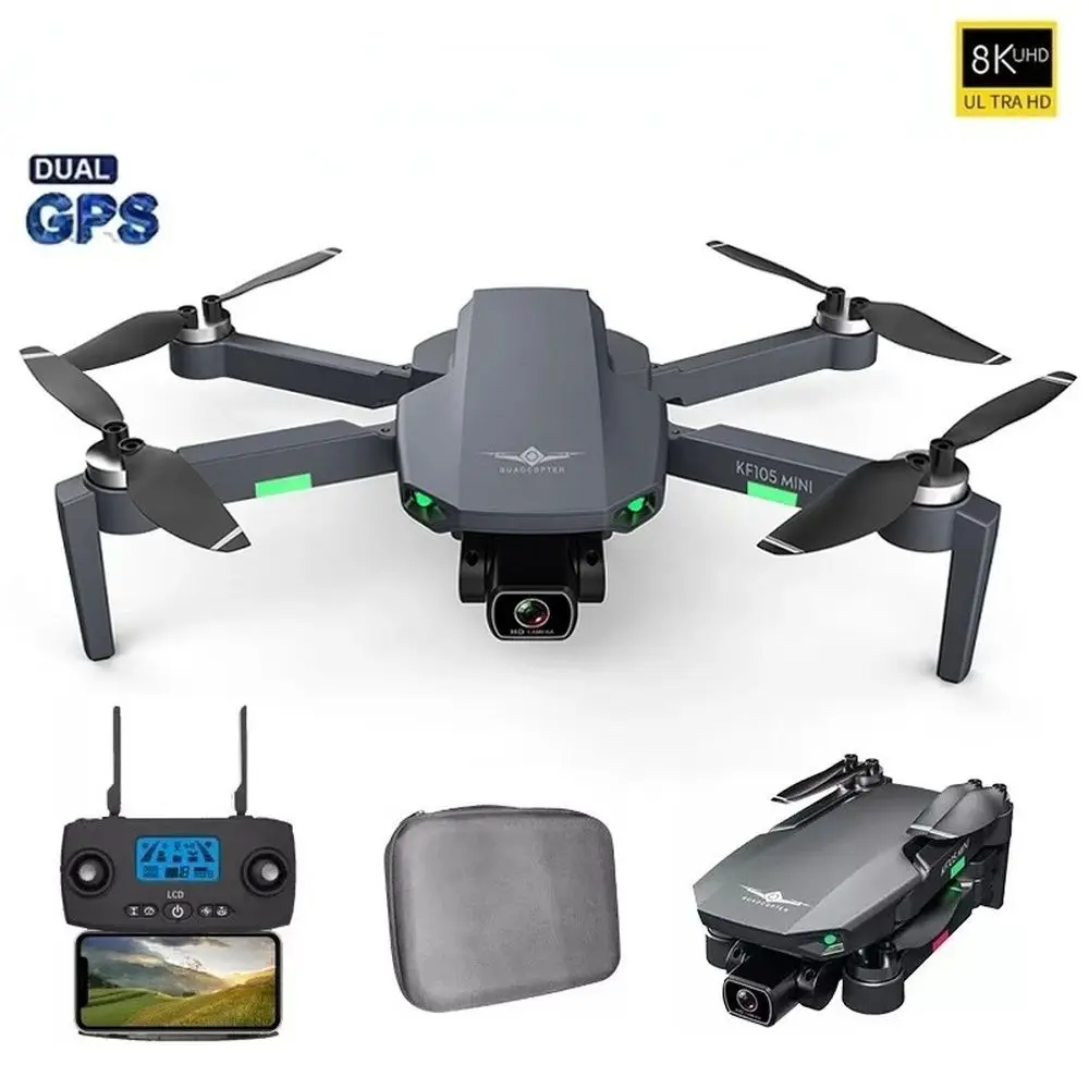 New KF105 Drone 4K Professional HD Camera Auto Visual Obstacle Avoidance GPS Dron Brushless Foldable Quadcopter Helicopter
New KF105 Drone 4K Professional HD Camera Auto Visual Obstacle Avoidance GPS Dron Brushless Foldable Quadcopter Helicopter