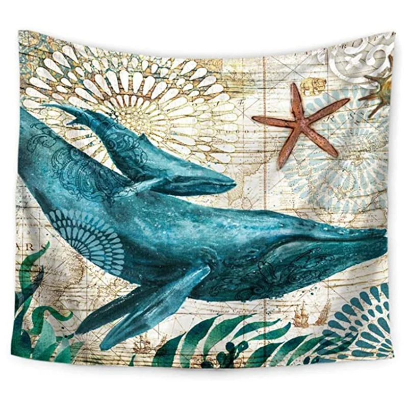 LUDA Sea Whale Tapestry Marine Life Bohemian Tapestry Wall Hanging Tapestry Wall Art Decor Beach Table Cloth
LUDA Sea Whale Tapestry Marine Life Bohemian Tapestry Wall Hanging Tapestry Wall Art Decor Beach Table Cloth