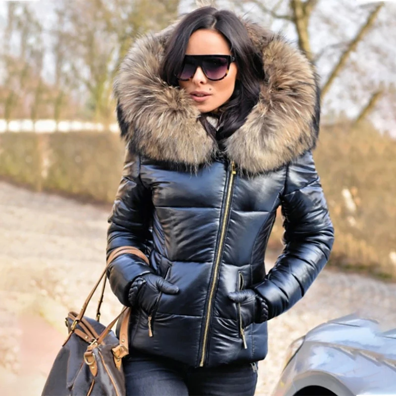 2020 Women's Down Women Zipper Jacket Coat Jacket Winter Hooded Thick Cotton Padded Fur Casual Slim Black Coat Broadcloth
2020 Women's Down Women Zipper Jacket Coat Jacket Winter Hooded Thick Cotton Padded Fur Casual Slim Black Coat Broadcloth
