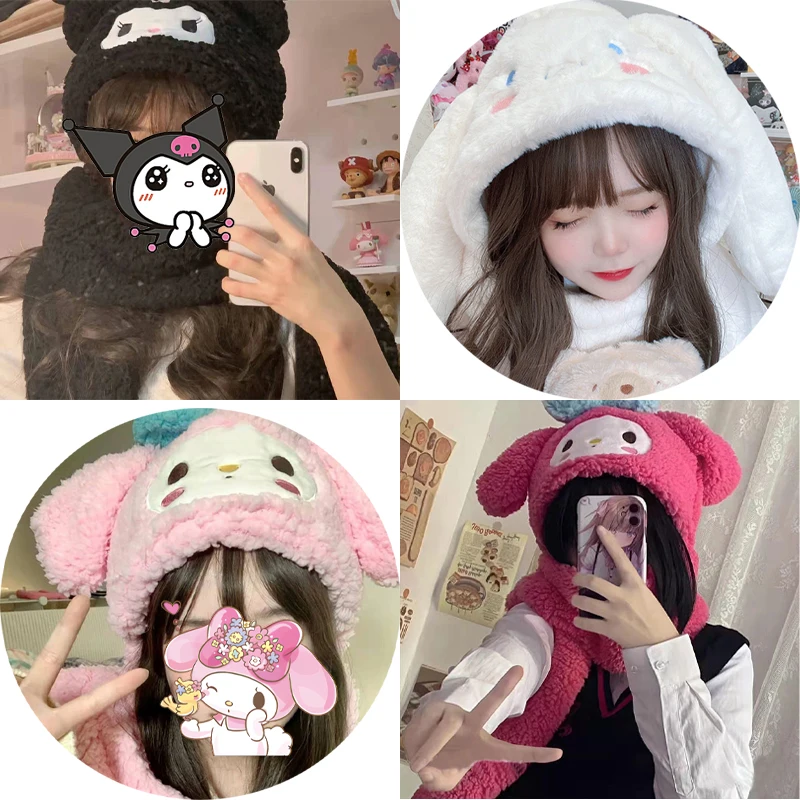 Sanrioed Kawaii Anime Kuromi My Melody Cinnamoroll плюшевая шапка шарф перчатки 3 в 1 мультяшная зимняя теплая шапка Рождественский подарок для женщин
Sanrioed Kawaii Anime Kuromi My Melody Cinnamoroll плюшевая шапка шарф перчатки 3 в 1 мультяшная зимняя теплая шапка Рождественский подарок для женщин