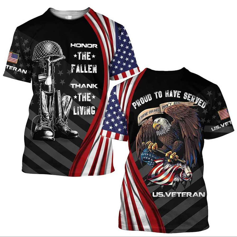 2023 American T shirts Men USA Flag 3d Print Tops Fashion Veteran Short Sleeve O-neck Tee Graphic Oversized Camouflage T-Shirts
2023 American T shirts Men USA Flag 3d Print Tops Fashion Veteran Short Sleeve O-neck Tee Graphic Oversized Camouflage T-Shirts