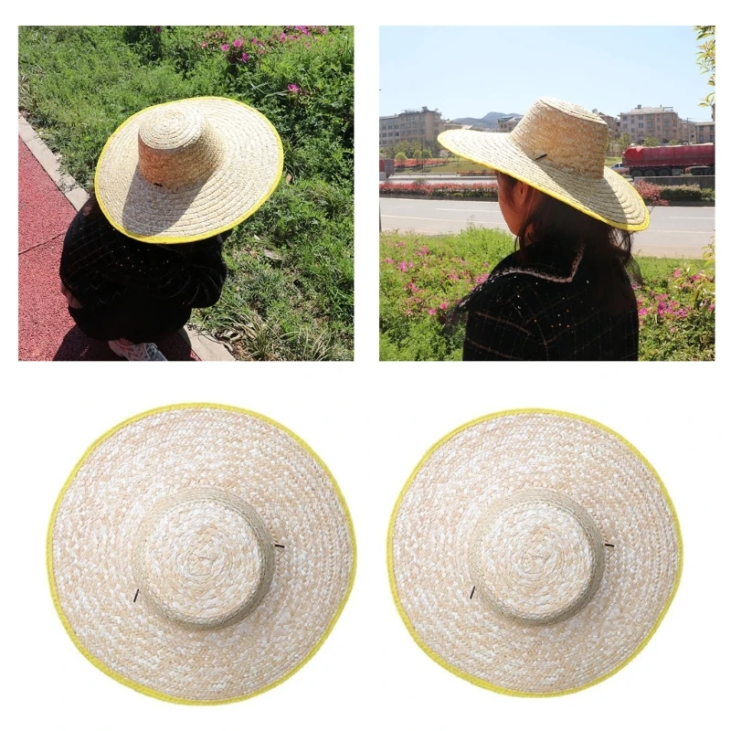 Durable Woven Cap Women Men Casual Wide Brim Straw Hat with Adjustable Chin Strap for Sun Protection Indoor Outdoor Travel Beach
Durable Woven Cap Women Men Casual Wide Brim Straw Hat with Adjustable Chin Strap for Sun Protection Indoor Outdoor Travel Beach