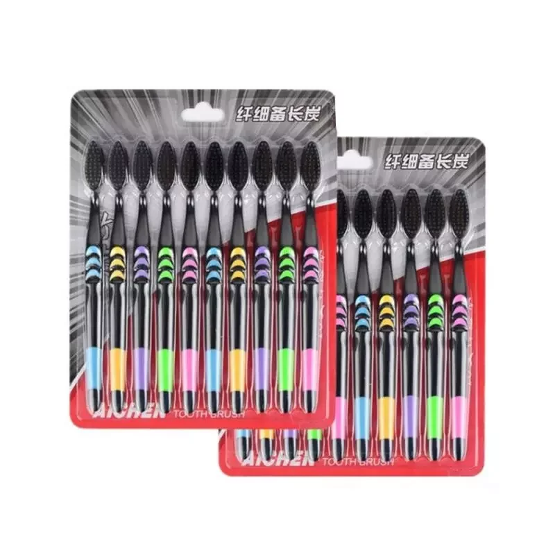 10Pcs Toothbrush Ultra Soft Bamboo Charcoal Adult Clean Care Gums Fine Hair Home Unisex Family Wear Tooth Brush Oral Care Tools
10Pcs Toothbrush Ultra Soft Bamboo Charcoal Adult Clean Care Gums Fine Hair Home Unisex Family Wear Tooth Brush Oral Care Tools