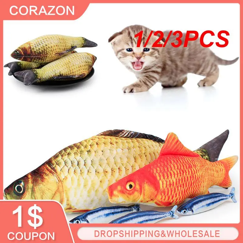 1/2/3PCS Soft Plush Catnip Included Safe For Pets Realistic Catnip Stuffed Toy Fish Shape Interactive Play High Demand Gifts
1/2/3PCS Soft Plush Catnip Included Safe For Pets Realistic Catnip Stuffed Toy Fish Shape Interactive Play High Demand Gifts