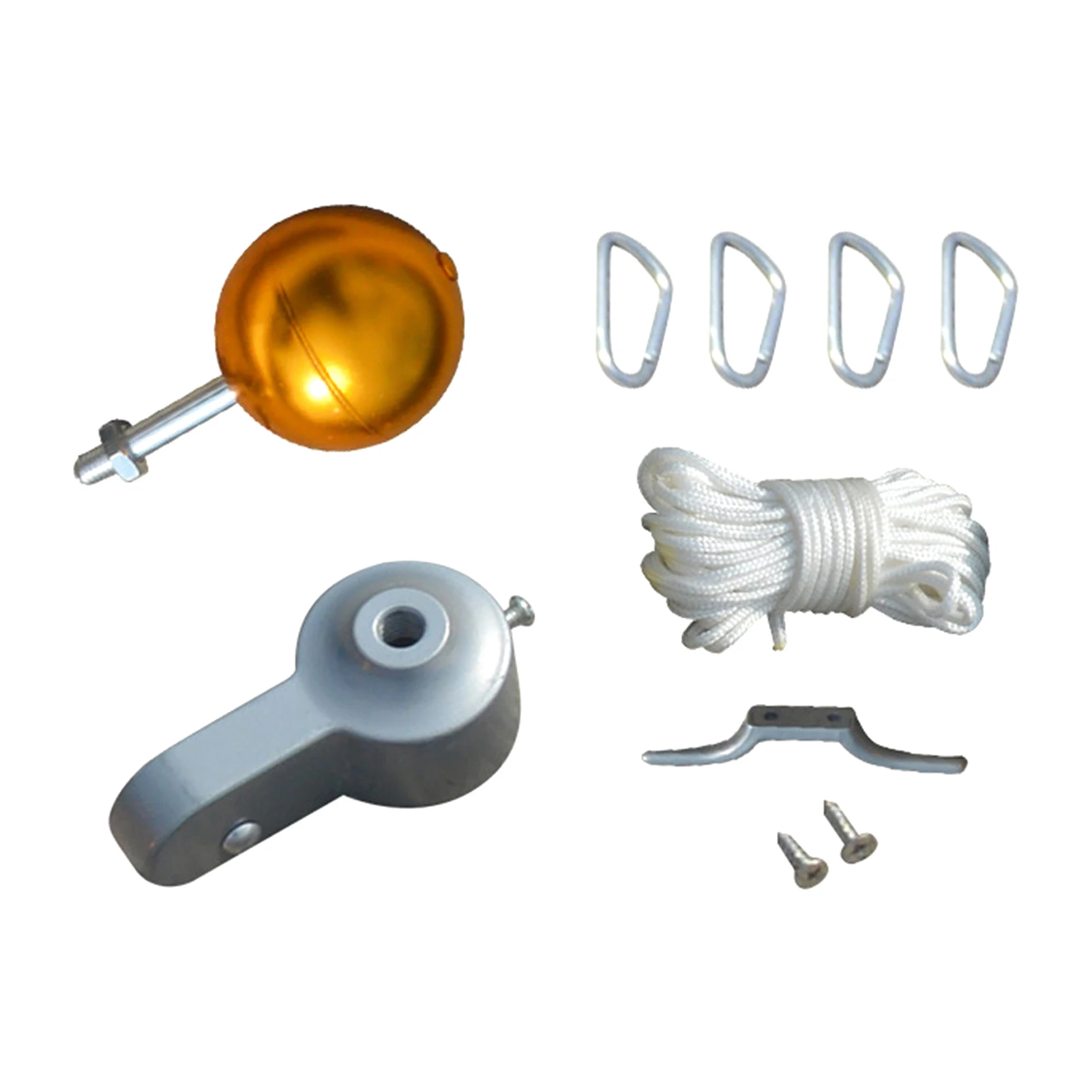 Outdoor Durable Gold Ball Metal Pulley Truck Repair Part Kit Cleat Hook Flag Pole Hardware Yard Easy Install Garden Lightweight
Outdoor Durable Gold Ball Metal Pulley Truck Repair Part Kit Cleat Hook Flag Pole Hardware Yard Easy Install Garden Lightweight