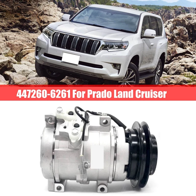 447260-6261 Air Conditioning Compressor Air Conditioning Hydraulic Machine Automobile For Prado Land Cruiser
447260-6261 Air Conditioning Compressor Air Conditioning Hydraulic Machine Automobile For Prado Land Cruiser