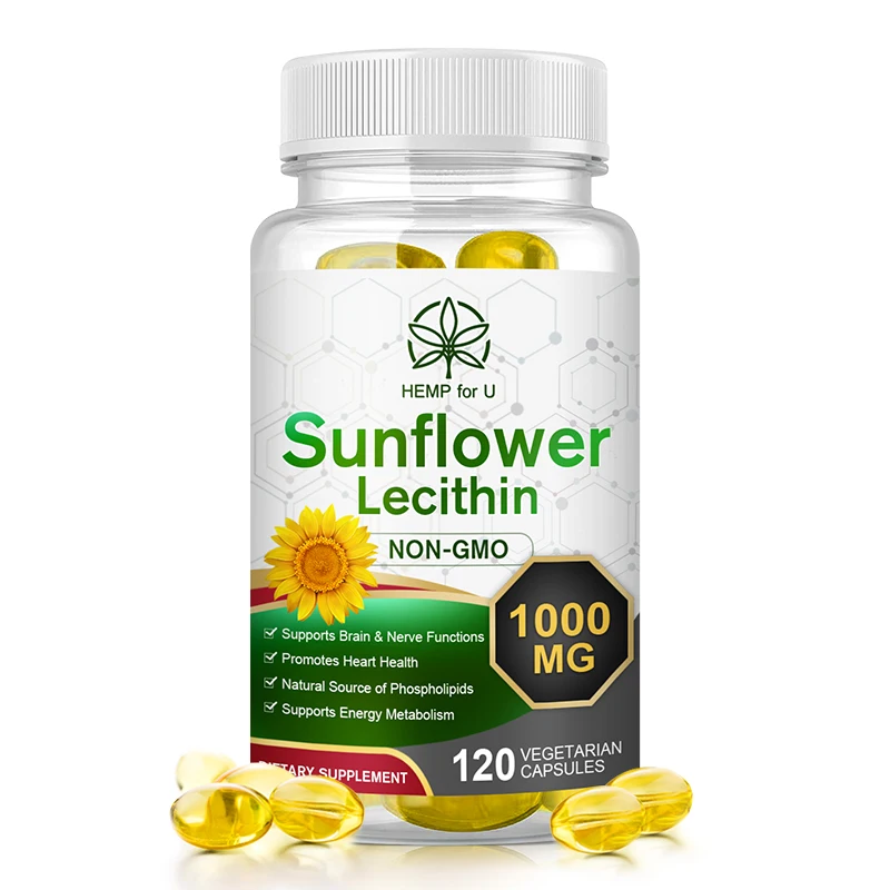HFU Natural Lecithin Capsules Sunflower Extract Supports Heart, Blood Vessel and Brain Health Acetylcholine Enhances Memory
HFU Natural Lecithin Capsules Sunflower Extract Supports Heart, Blood Vessel and Brain Health Acetylcholine Enhances Memory