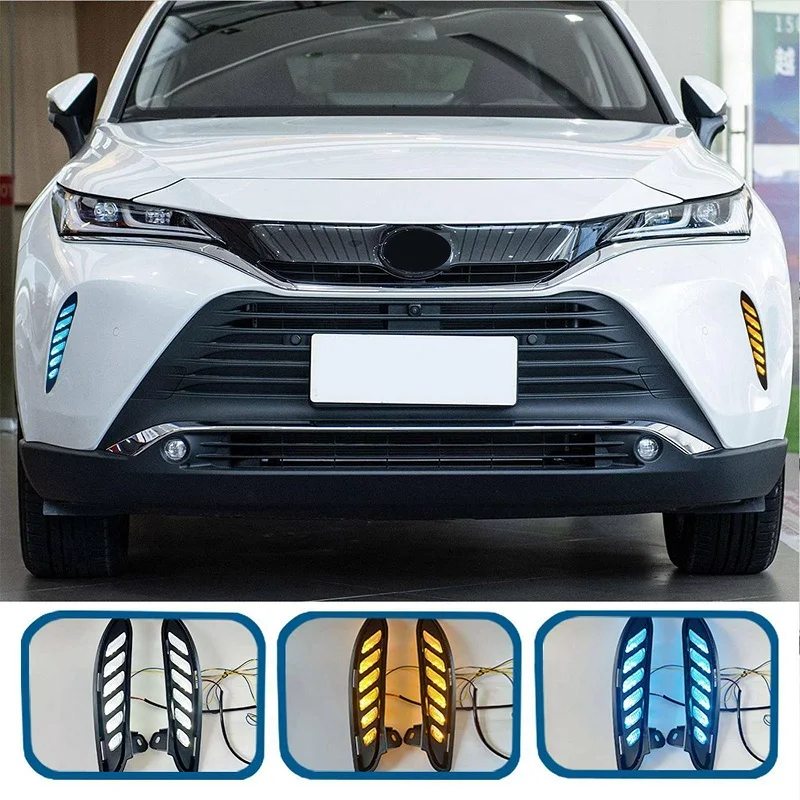 2Pcs Led Car DRL Daytime Running Lights For 2021 2022 Toyota Venza HARRIER Auto Headlight Turn Signal White Yellow Blue Fog Lamp
2Pcs Led Car DRL Daytime Running Lights For 2021 2022 Toyota Venza HARRIER Auto Headlight Turn Signal White Yellow Blue Fog Lamp