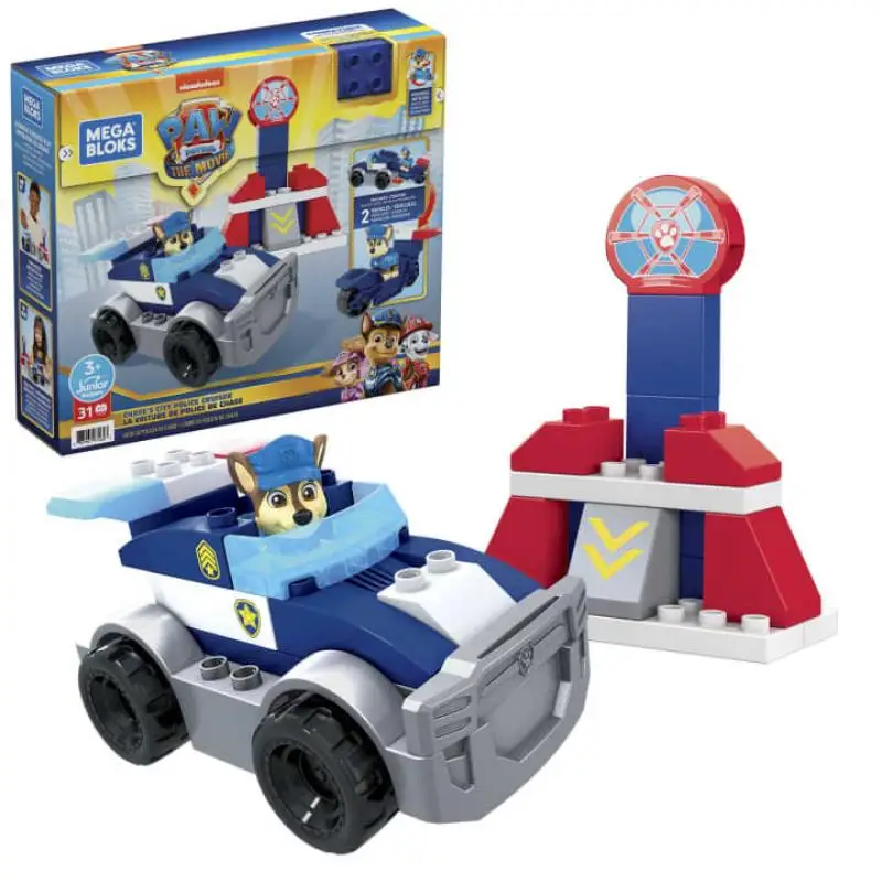 

Mega Bloks Paw Patrol Chase Chases City Police Cruiser New Blocks Toys Set Model Genuine Children Build Games Birthday Gift