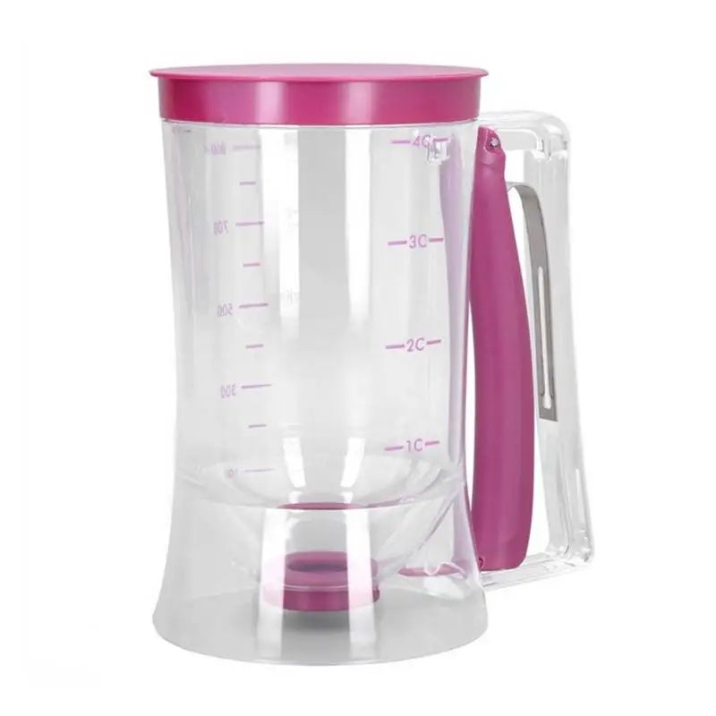 900ml Batter Flour Paste Dispenser For Cupcake Cookie Cake Muffins Measuring Cup Cream Speratator Pancake Batter Dispensers Tool
900ml Batter Flour Paste Dispenser For Cupcake Cookie Cake Muffins Measuring Cup Cream Speratator Pancake Batter Dispensers Tool