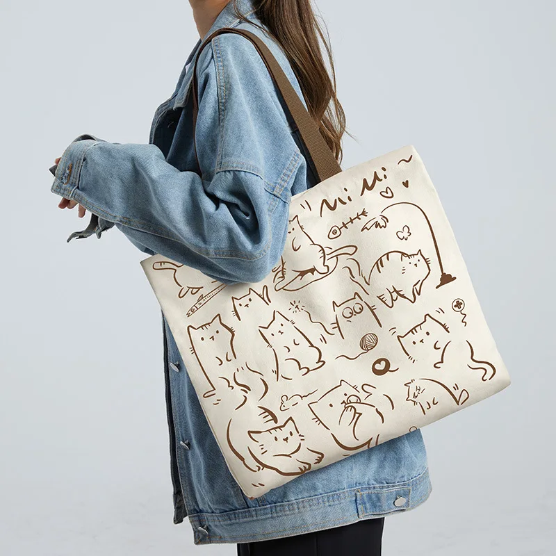 Canvas bag ladies large capacity ins lazy style large capacity Korean single shoulder student art simple shopping bag
Canvas bag ladies large capacity ins lazy style large capacity Korean single shoulder student art simple shopping bag