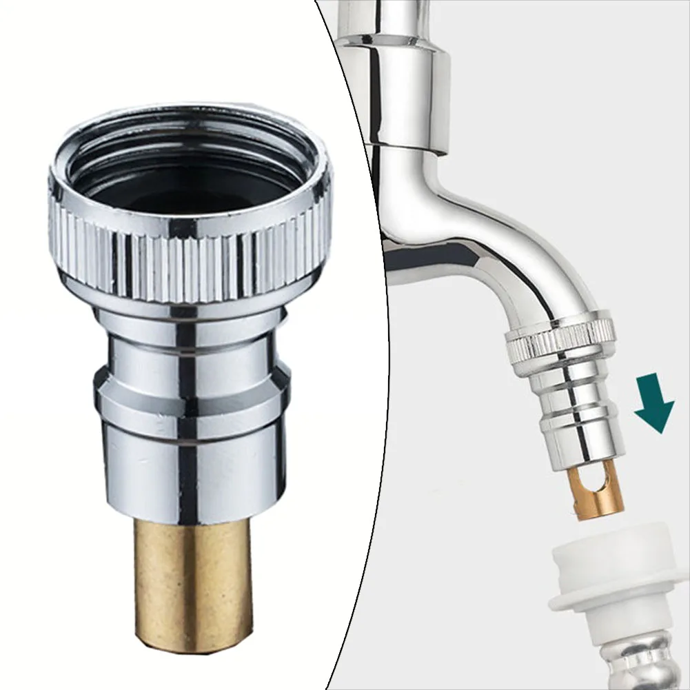 Brass Faucet Adapter Washing Machine Snap-on Automatic Water Stop Faucet Nozzle Connector Fits All Standard 1/2" Taps Accessries
Brass Faucet Adapter Washing Machine Snap-on Automatic Water Stop Faucet Nozzle Connector Fits All Standard 1/2" Taps Accessries