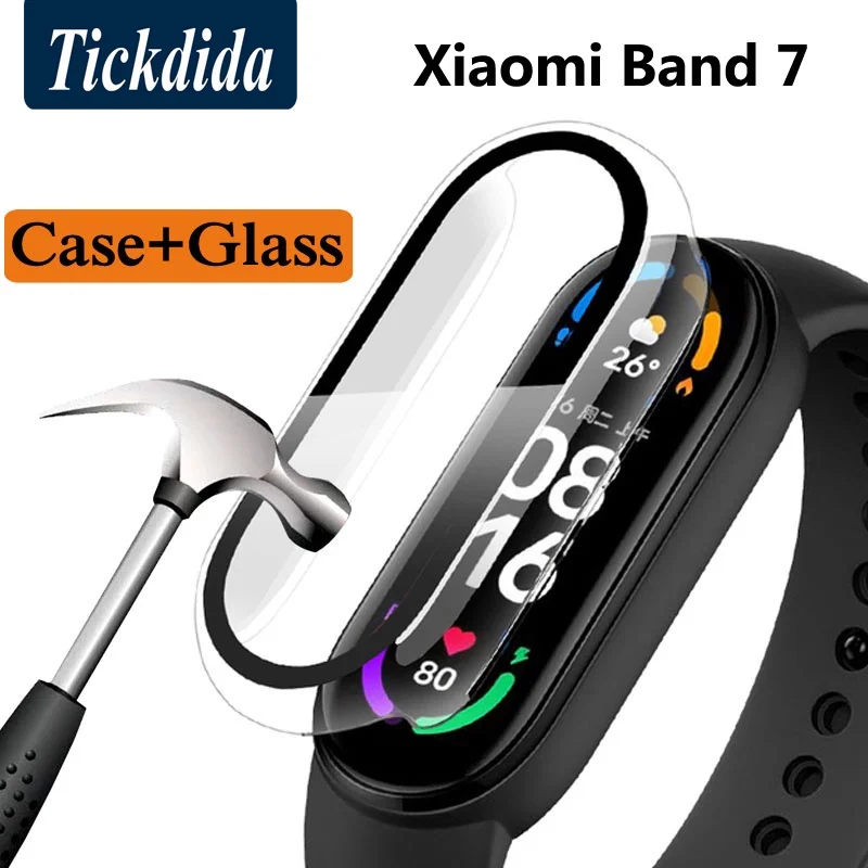 2-in-1 Tempered Glass+Case for Xiaomi Mi Band 7 / Mi Band 6 / Mi Band 5 Screen Protector Cover for Mi Band7 NFC
2-in-1 Tempered Glass+Case for Xiaomi Mi Band 7 / Mi Band 6 / Mi Band 5 Screen Protector Cover for Mi Band7 NFC