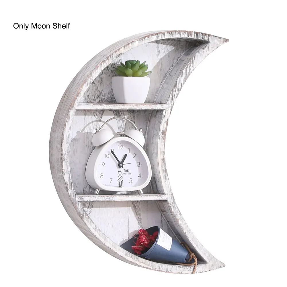Bathroom Home Decor Easy Install Wooden Moon Shelf Bedroom Office Sundries Wall Hanging Dorm Space Saving Nursery Floating Stand
Bathroom Home Decor Easy Install Wooden Moon Shelf Bedroom Office Sundries Wall Hanging Dorm Space Saving Nursery Floating Stand