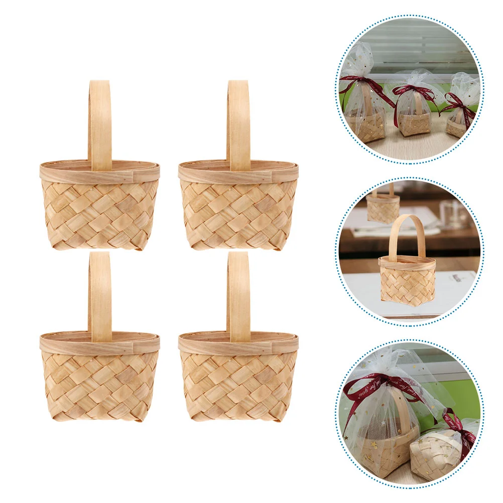 4Pcs Wood Pretend Role Play Weave Basket Small Flower Basket for Miniatire
4Pcs Wood Pretend Role Play Weave Basket Small Flower Basket for Miniatire