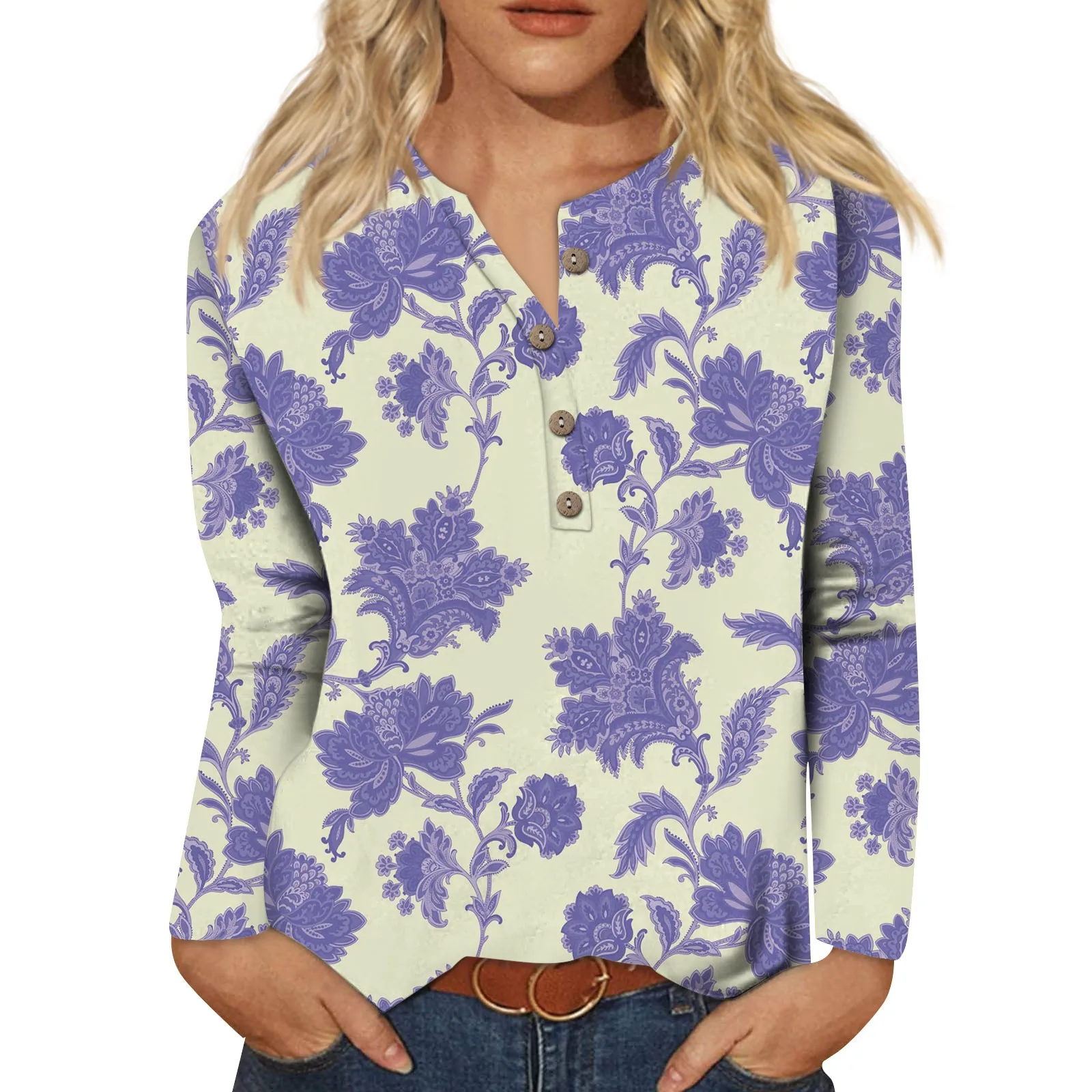 New In Blouse Fashion Vacation Floral Flower Pattern Printed With Button Long Sleeve Party Blouse Women Party Blouse Camisetas
New In Blouse Fashion Vacation Floral Flower Pattern Printed With Button Long Sleeve Party Blouse Women Party Blouse Camisetas