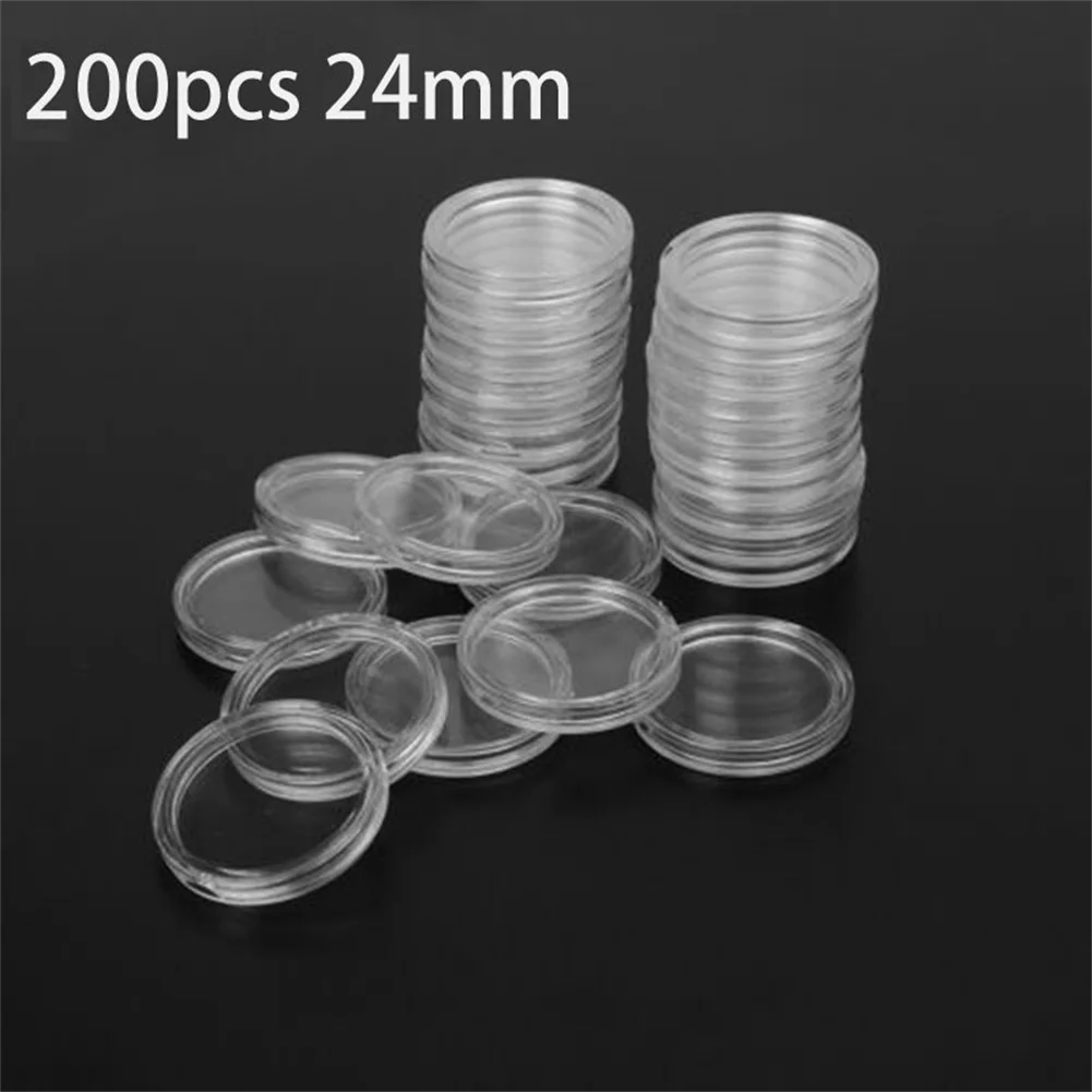 200PCS 24mm Transparent Round Coin Box Capsules Storage Plastic Coin Collection Holder Capsule Container Storage Box
200PCS 24mm Transparent Round Coin Box Capsules Storage Plastic Coin Collection Holder Capsule Container Storage Box