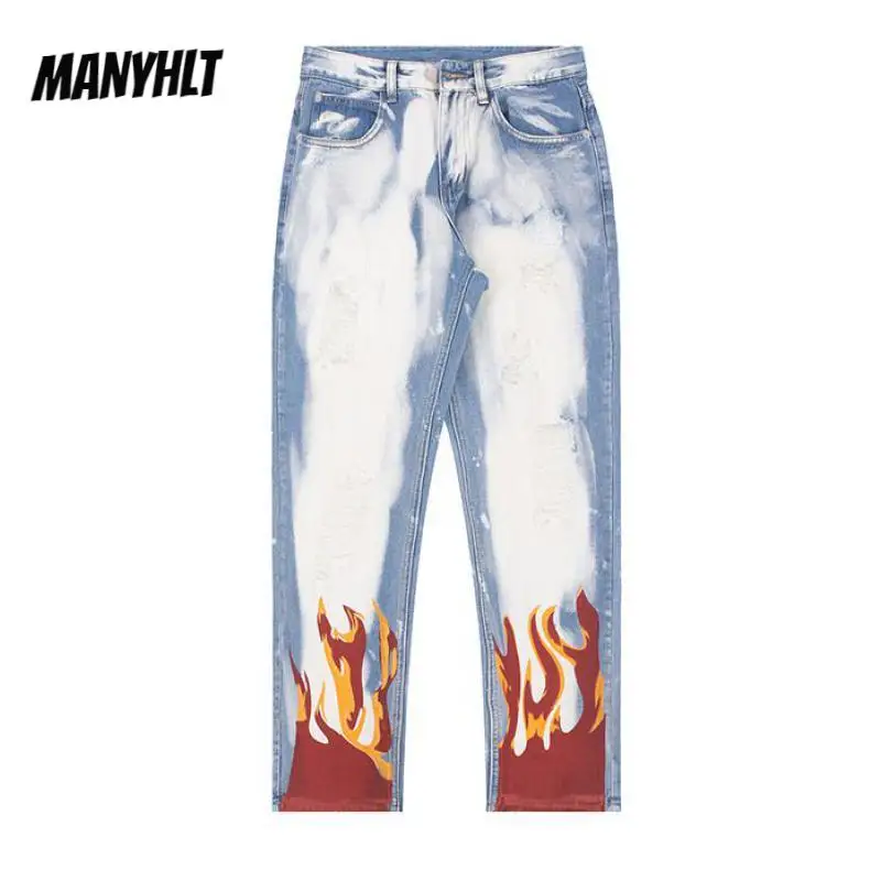 Брюки мужские рваные из денима, потертые прямые штаны оверсайз в стиле хип-хоп, с принтом пламени, в стиле ретро
Брюки мужские рваные из денима, потертые прямые штаны оверсайз в стиле хип-хоп, с принтом пламени, в стиле ретро