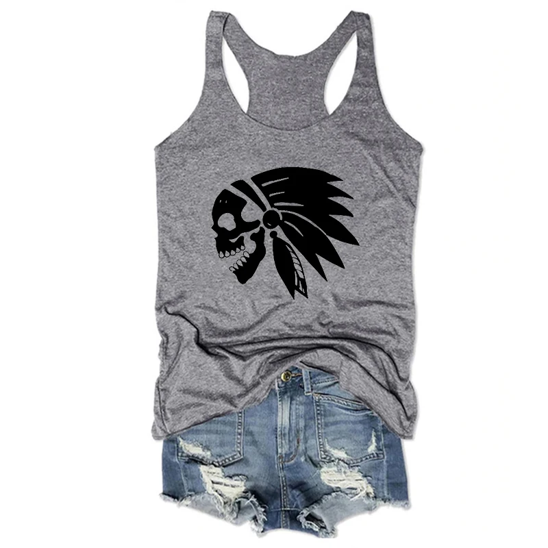 Indian Womens Tops Art Design Classic Clothing for Women Skull Design Shirt Skull Bohemia Cute Tops Vintage Tank Top
Indian Womens Tops Art Design Classic Clothing for Women Skull Design Shirt Skull Bohemia Cute Tops Vintage Tank Top