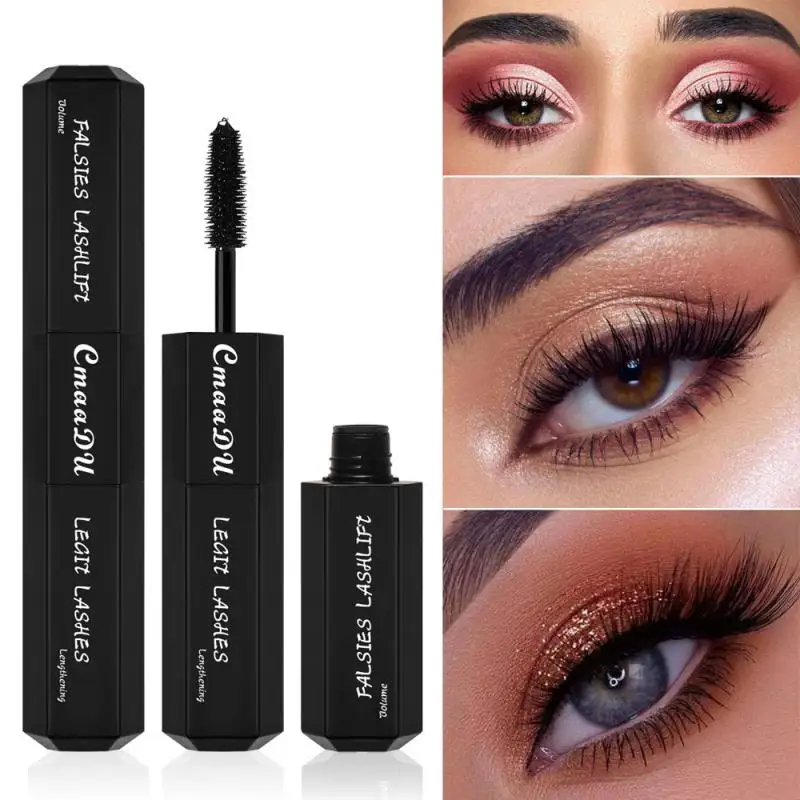 

5D Silk Fiber Lashes Mascara Makeup Fast Dry Waterproof Lasting Thick Curling Lengthening Eyelash Extension Mascara Makeup TSLM1