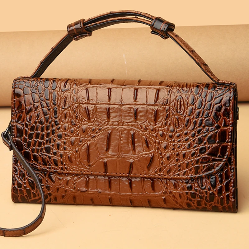Small Brand Designer Genuine Leather Crossbody Bags for Women Crocodile Pattern Shoulder Bag Cowhide Luxury Handbags and Purses
Small Brand Designer Genuine Leather Crossbody Bags for Women Crocodile Pattern Shoulder Bag Cowhide Luxury Handbags and Purses