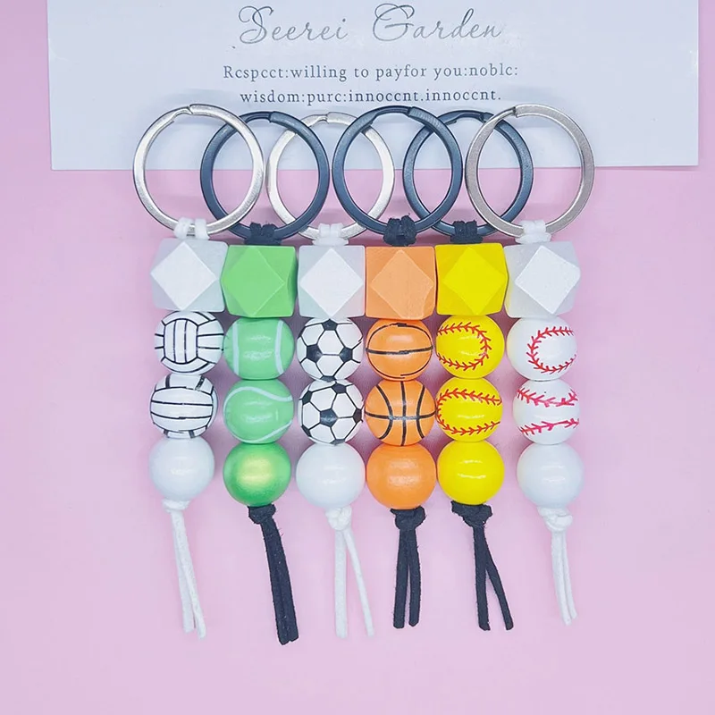 Creative Basketball Football Tennis Baseball Volleyball Design Pendant Keychain Wooden Keyring Charms Sport Lovers Souvenir Gift
Creative Basketball Football Tennis Baseball Volleyball Design Pendant Keychain Wooden Keyring Charms Sport Lovers Souvenir Gift