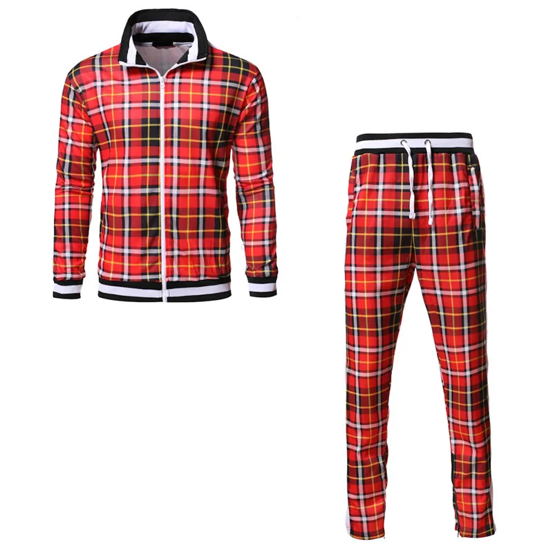 tracksuit men autumn fashion Plaid tracksuit casual 2 Pieces Sets Men's jacket+pants men's sportswear sports suit
tracksuit men autumn fashion Plaid tracksuit casual 2 Pieces Sets Men's jacket+pants men's sportswear sports suit