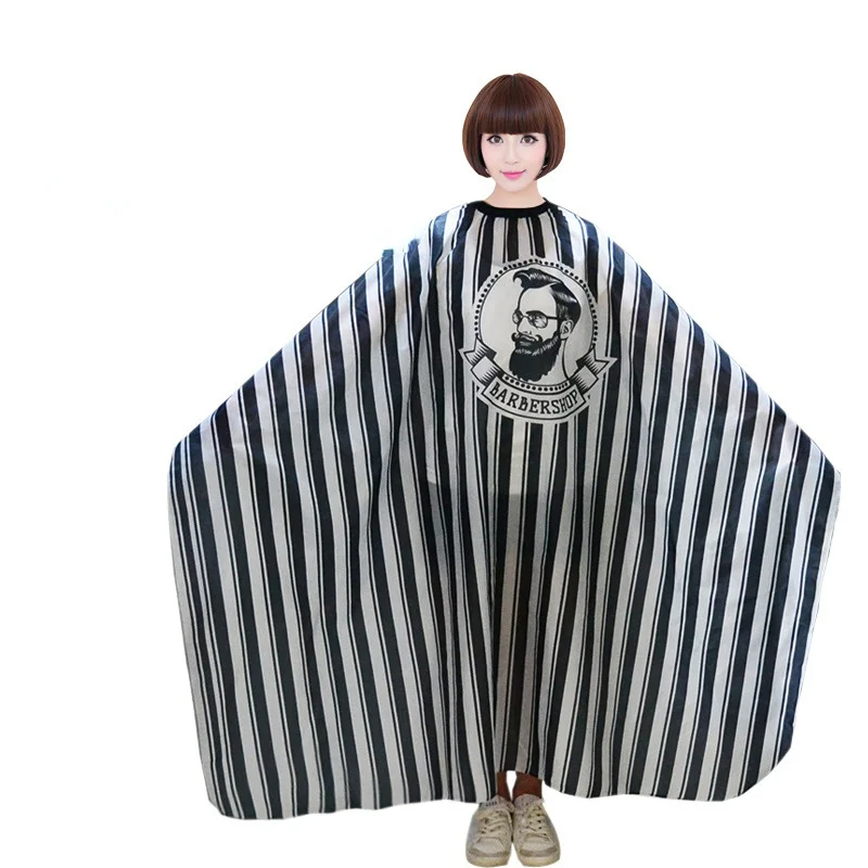 Adjustable Black and White Stripe High Quality Haircut Hairdressing Barber Cloth Waterproof Gown Hair Cutting/Barbers Cape
Adjustable Black and White Stripe High Quality Haircut Hairdressing Barber Cloth Waterproof Gown Hair Cutting/Barbers Cape