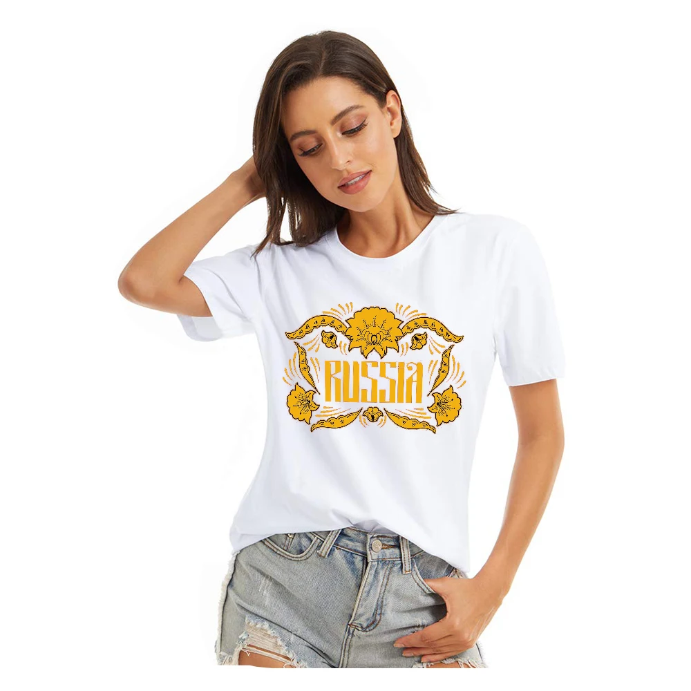 YRYT Summer Women's Top Russian National Pattern Printed Round Neck T-shirt Men and Women Short Sleeve Couple
YRYT Summer Women's Top Russian National Pattern Printed Round Neck T-shirt Men and Women Short Sleeve Couple