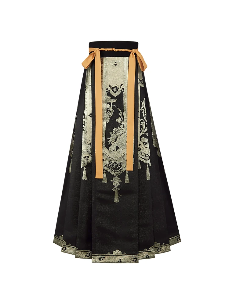 Ming Dynasty Han Suit Slim Black Red Gold Weaving Daily Commuter Horse Face Skirt Autumn and Winter Girl
Ming Dynasty Han Suit Slim Black Red Gold Weaving Daily Commuter Horse Face Skirt Autumn and Winter Girl